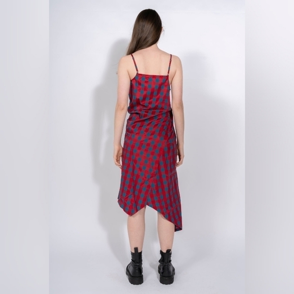 MARQUES Almeida red cotton dress size L BNWT - Picture 4 of 13